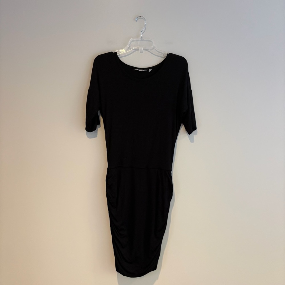 Athleta Classic Black Midi Dress
